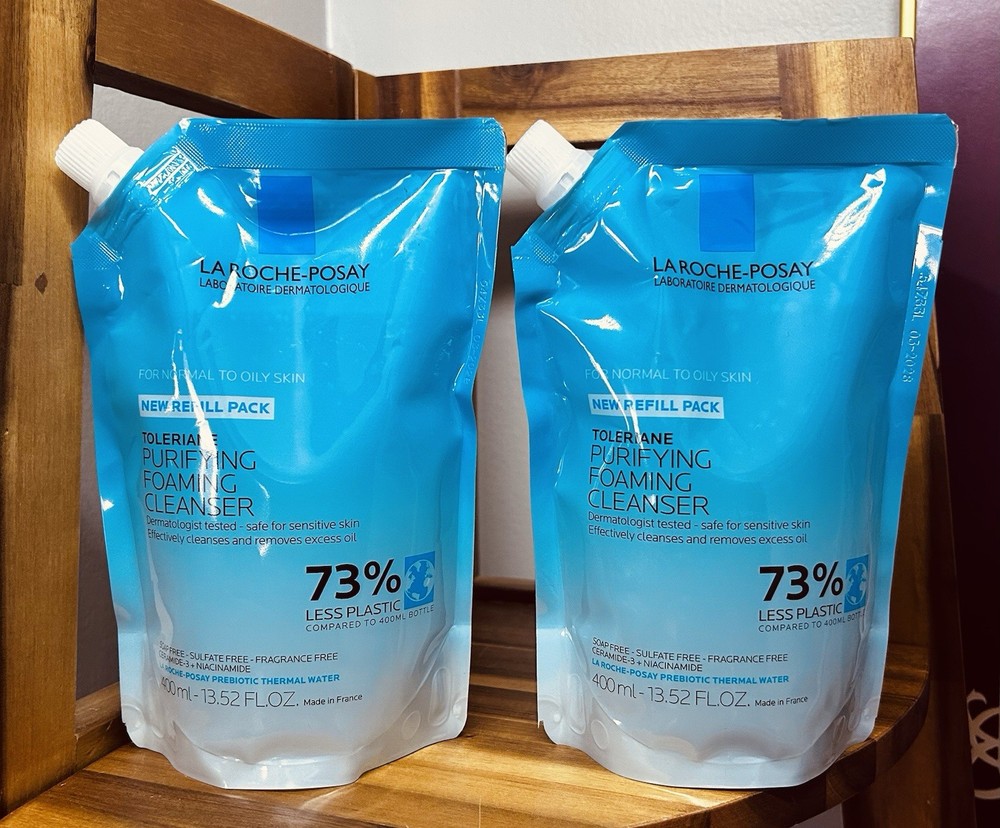 La Roche-Posay Purifying Foaming Cleanser Facial Wash ~New REFILL – Lot Of 2