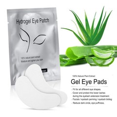50 Pairs Eyelash Extension Gel Patches Natural Hydrogel Under Eye Pad Lint Free