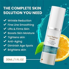 1-3pc Total Package Serum, All-In-One Vitamin C, Hyaluronic Acid, Peptides Serum