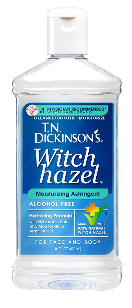 T.N. Dickinson&rsquo;s Witch Hazel Alcohol Free 16 Ounce (Pack of 1), Clear