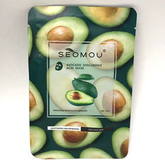 Seomou Face Sheet Mask, AVOCADO HYALURONIC ACID 25mL X5/2027 | MOISTURIZING Skin