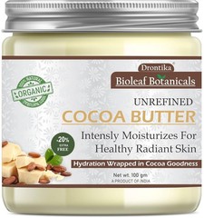 Bioleaf Botanicals Unrefined Cocoa Butter 100g Deep Moisturizer Skin & Hair Care