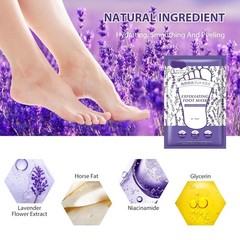 2/6/12 Pairs Exfoliating Foot Peel Mask Baby Soft Feet Remove Dead Skin Calluses