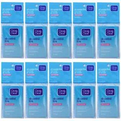 Clean & Clear Oil Control Film Blotting Paper 60 Sheets (Pack of 10)