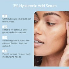 60PCS 3% Hyaluronic Acid Serum – Anti-Aging & Hydrating for Dry & Sensitive Skin