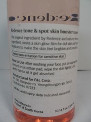 Re:dence Tone & Spot Skin Booster Toner 300ml – Hydrating & Brightening for