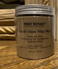 ORGANIC Purest French Green Mud Mask Deep Cleansing Vitamin C E HYALURONIC ACID