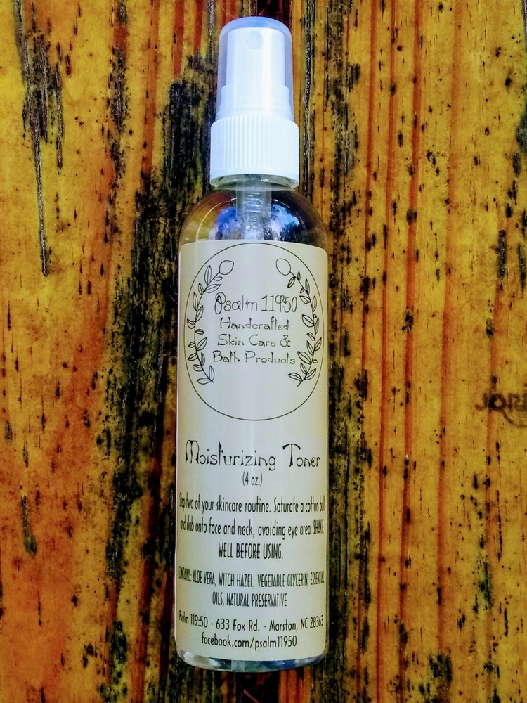 New Handmade Psalm 119:50 Moisturizing Toner 8 oz. All-Natural Cruelty-Free