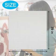 Uigidori 39 x 39 Inches Premium Primary Tufting Cloth 39 x 39 inch, White