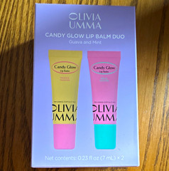 Olivia Umma Candy Glow Lip Balm Duo Guava & Mint, Ceramide 0.23 fl oz x2