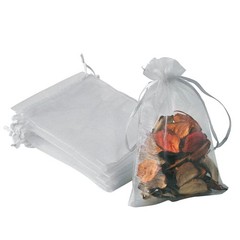 YHJZ 100PCS Organza Bags, 4×6 inches (10x15cm) Small Mesh Bags Drawstring, Si…