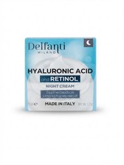 Delfanti Milano Hyaluronic Acid and Retinol Night Cream Deep Hydration 1.7oz