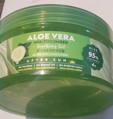 Aloe Vera Soothing Gel 95% aloe &Cucumber For Face And Body 10.58oz / 300ml
