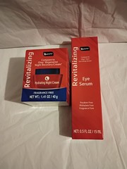 b.pure Revitalizing Hydrating Night Cream 1.41 oz & Eye Serum Fragrance Free
