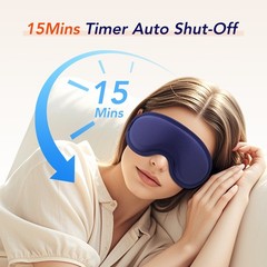 Heated Massage Eye Mask for Dry Eyes Warm Compress with 5 Heat 6 Vibration Modes