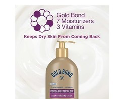 2 PACK Gold Bond Radiance Renewal Hydrating Lotion for Visibly Dry Skin 14 oz.