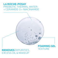 Toleriane Purifying Foaming Facial Cleanser, Oil Free Face Wash for Oily Skin an