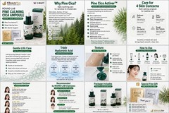 Round Lab Pine Calming Cica Ampoule 30ml x3 Set Soothing Facial Serum Korea