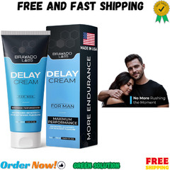Bravado Labs Delay Cream for Men Benzocaine Topical to Stay Hard and Last Lon…