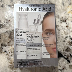 Age Harmony Hyaluronic Acid Anti-Aging Moisturizing Cream & Serum Set 2 fl oz