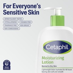 Cetaphil Moisturizing Lotion Normal To Dry Skin Fragrance Free 20 fl oz New