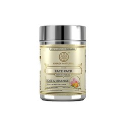 Khadi Natural Rose & Orange Face Pack 50g Herbal Clay Mask Glow Exfoliating Pack