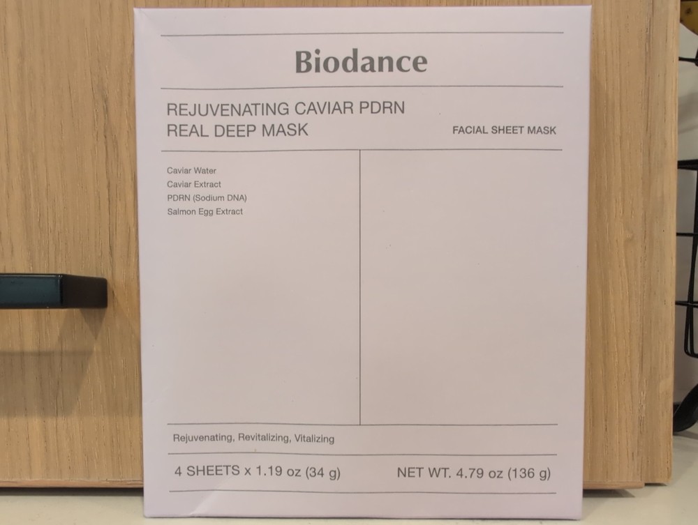 NEW Biodance Rejuvenating Caviar PDRN Real Deep Mask, Brand New in Box Pack of 4