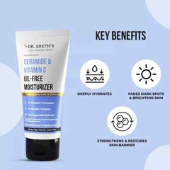 Dr. Sheth’s Ceramide & Vitamin C Oil Free Moisturizer For All Skin Types 50gm