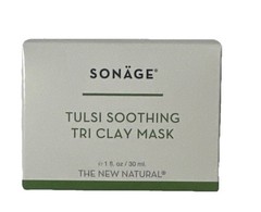 Sonage Tulsi Soothing Tri Clay Mask 30mL Cruelty & Paraben Free Calms Skin