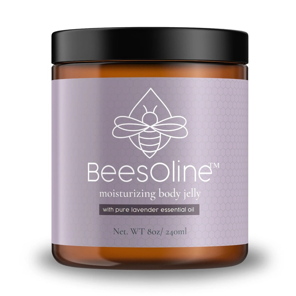 BeesOline Moisturizing Body Jelly With Lavender Essential Oil 8oz/240mL
