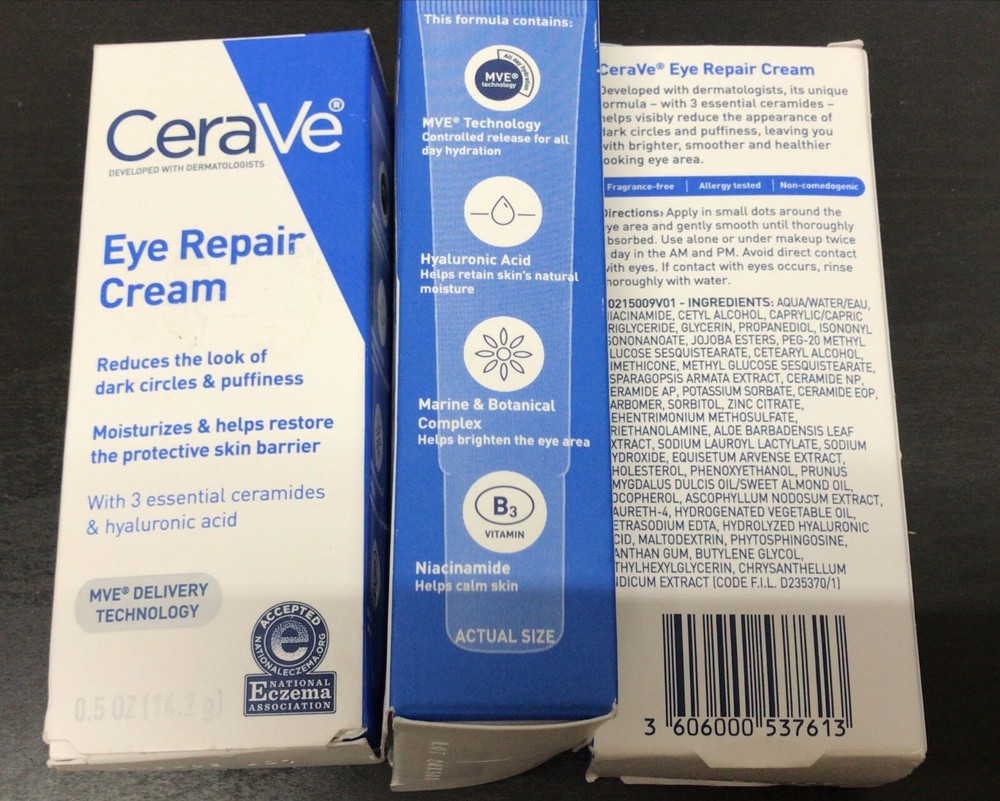 3pk-CeraVe Eye Repair Cream 0.5 oz. Eye Cream, (c1)