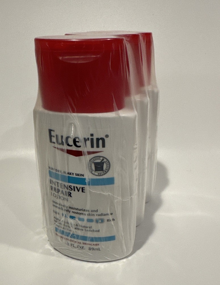 3 Pack Eucerin Intensive Repair Body Lotion – Fragrance Free, 3 Oz