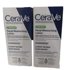 NEW! 2X! Cerave PM Facial Moisturizing Lotion 2 oz EACH EXP 2026
