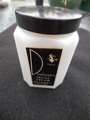 Dickinson&rsquo;s Facial Cream vintage Container, Essex, CONN, empty