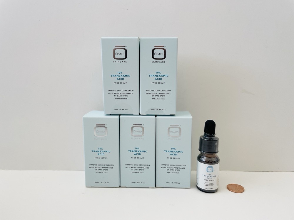 5 OMIC+ SKINCARE 10% Tranexamic Acid Face Serum 0.33 fl oz 10 mL DARK SPOTS