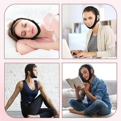 Skin-Friendly V-Line Jawline Shaper – Adjustable Sleeping Mask for Youthful Look