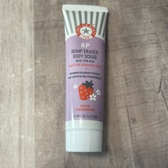 First Aid Beauty KP Bump Eraser Body Scrub W/ 10% AHA Fresh Strawberry ~ 1 oz