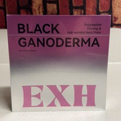 EXH Black Ganoderma Polypeptide Neck Mask 10 Pcs Firming Anti-Wrinkle EXP 2028