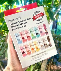 Dermal Korea Collagen Essence Sheet Masks, Assorted 12 Pack *BRAND NEW & SEALED*