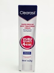 Clearasil Acne Spot Treatment Cream Rapid Rescue Maximum Strength bb7/26 Lot of2