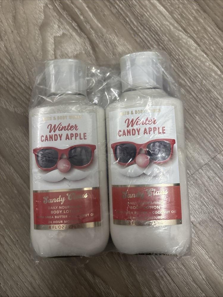 2 Pack Of BATH & BODY WORKS WINTER CANDY APPLE BODY LOTION