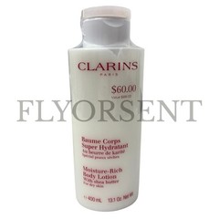 Clarins Moisture-Rich Body Lotion With Shea Butter Dry Skin 13.1oz