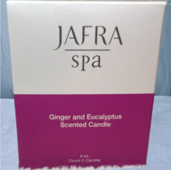 Jafra Spa Scented Candle Ginger And Eucalyptus 5 oz Vela Aromatica