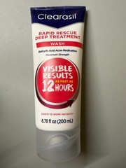 Clearasil Rapid Rescue Deep Treatment Acne Face Wash, Maximum Strength