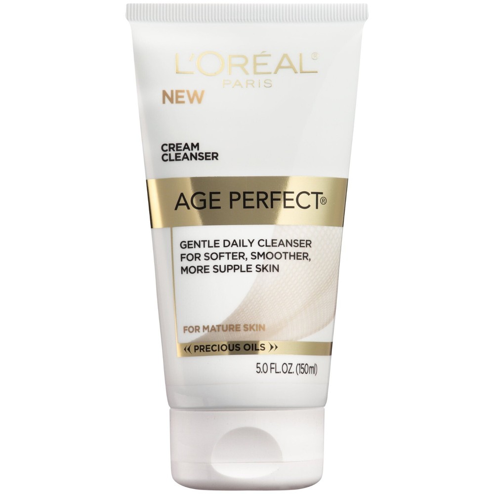 New L&rsquo;Oreal Age Perfect Gentle Daily Cream Cleanser for Mature Skin 5 oz 150ml