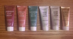 Lot Of 6 Skip The Spa Six Days of Masking Clay Masks Variety – Six 1 FL OZ Masks