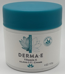 Derma E Vitamin E 12,000 I.U. Moisturizing Cream 4 oz/113g Jar New