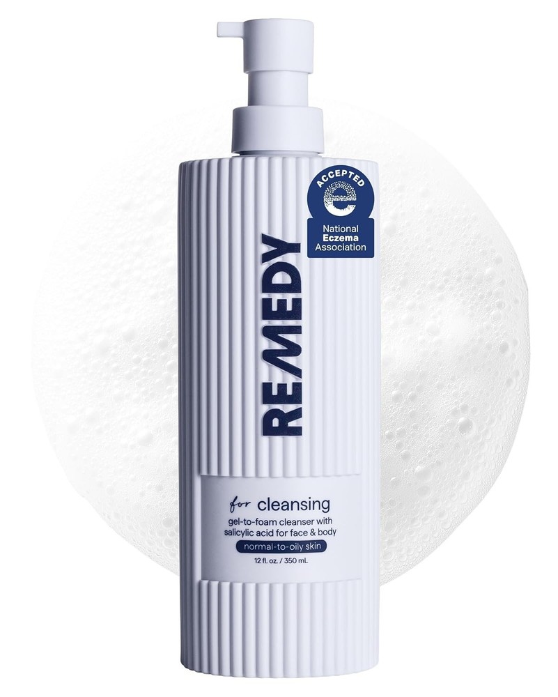 Remedy Gel To Foam Cleanser Gentle Exfoliating Face Wash Salicylic Acid 12 Fl Oz