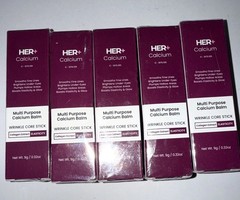 LOT Of 5 Her+ Calcium Multi-Purpose Balm Wrinkle Core Stick Exp 02/2029 9g New
