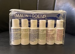 MALIN+GOETZ 6-Piece Travel Essentials Set New in Zip Pouch. Free Shipping